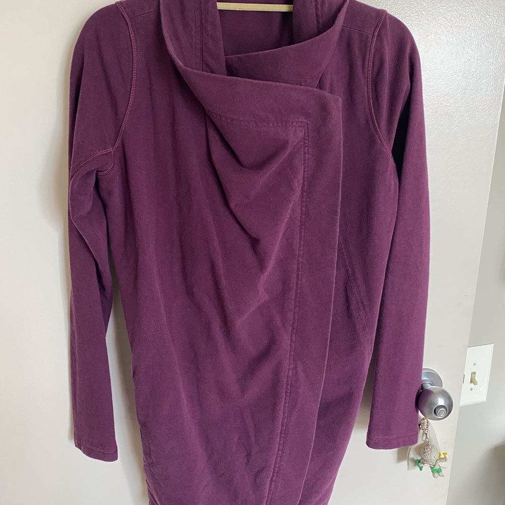 Lululemon Purple Wrap Neck Sweater - Picture 2 of 5